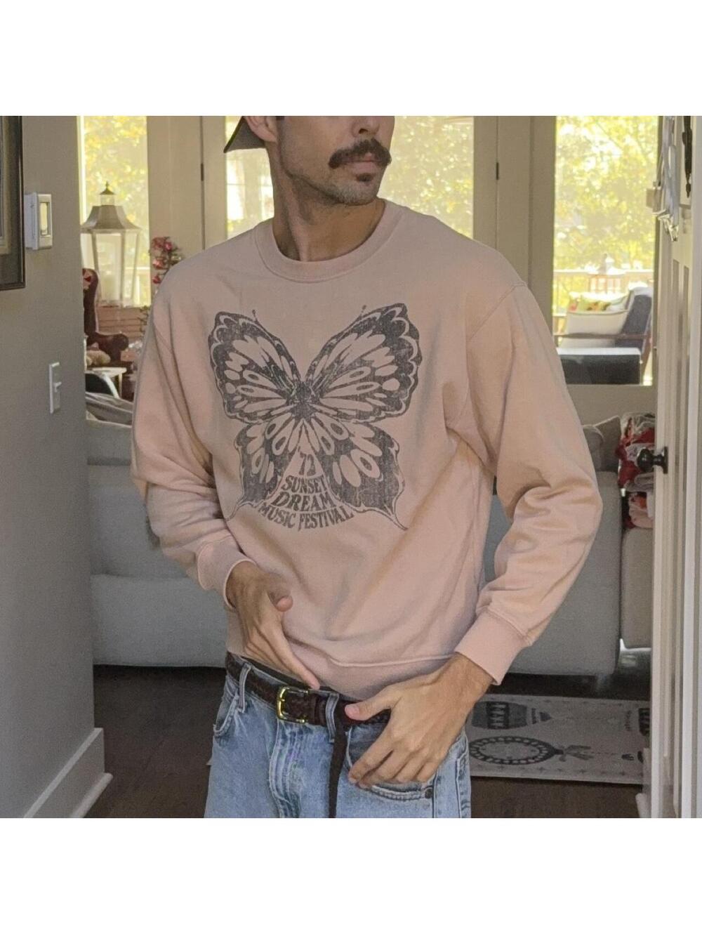 Hollister Sunset Dream Butterfly Sweatshirt 🦋
